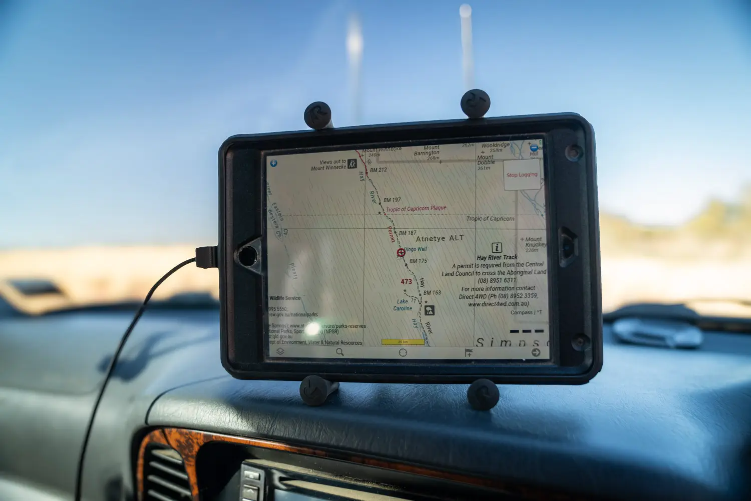 GPS navigation in the Simpson Desert