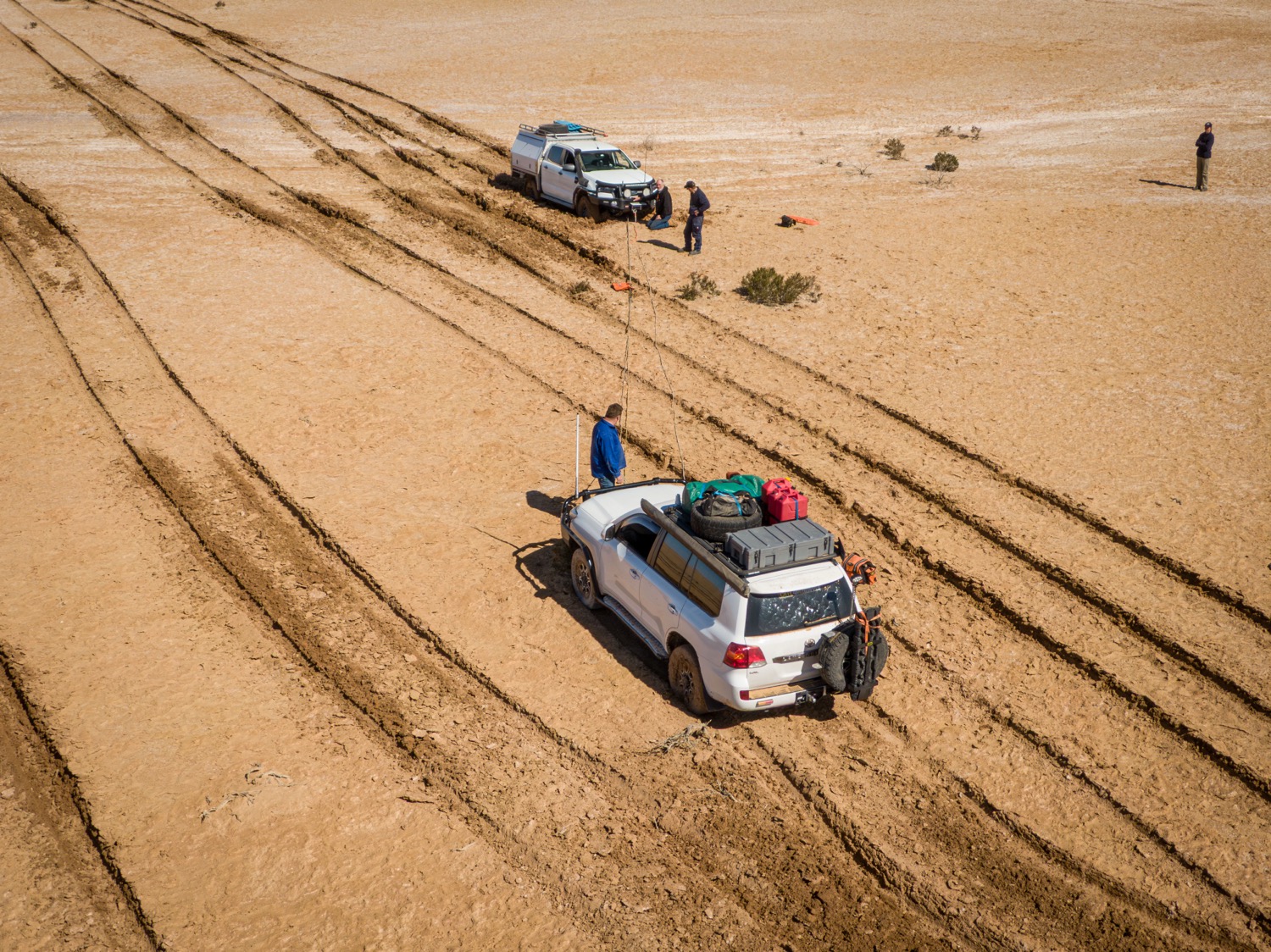 Simpson Desert dunes from above
